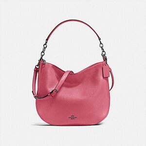 COACH CHELSEA HOBO 32 ROUGE(pink)/DARK GUNMETAL (COACH F58036)